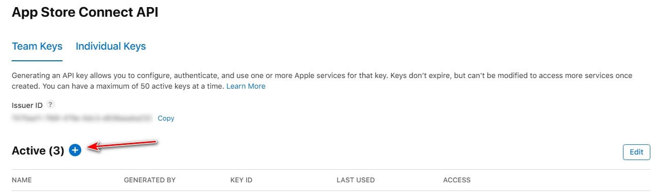 Create New Key